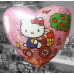 Фольгированный шар Hello Kitty на велосипеде Фольгированный шар Hello Kitty на велосипеде