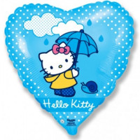 Фольгированный шар Hello Kitty с зонтом Фольгированный шар Hello Kitty с зонтом