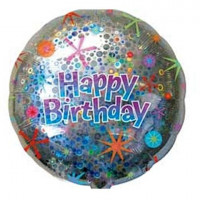 Фольгированный шар имениннику Happy birthday