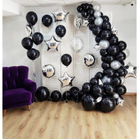 Украшение шариками Монохром Украшение шариками Монохром